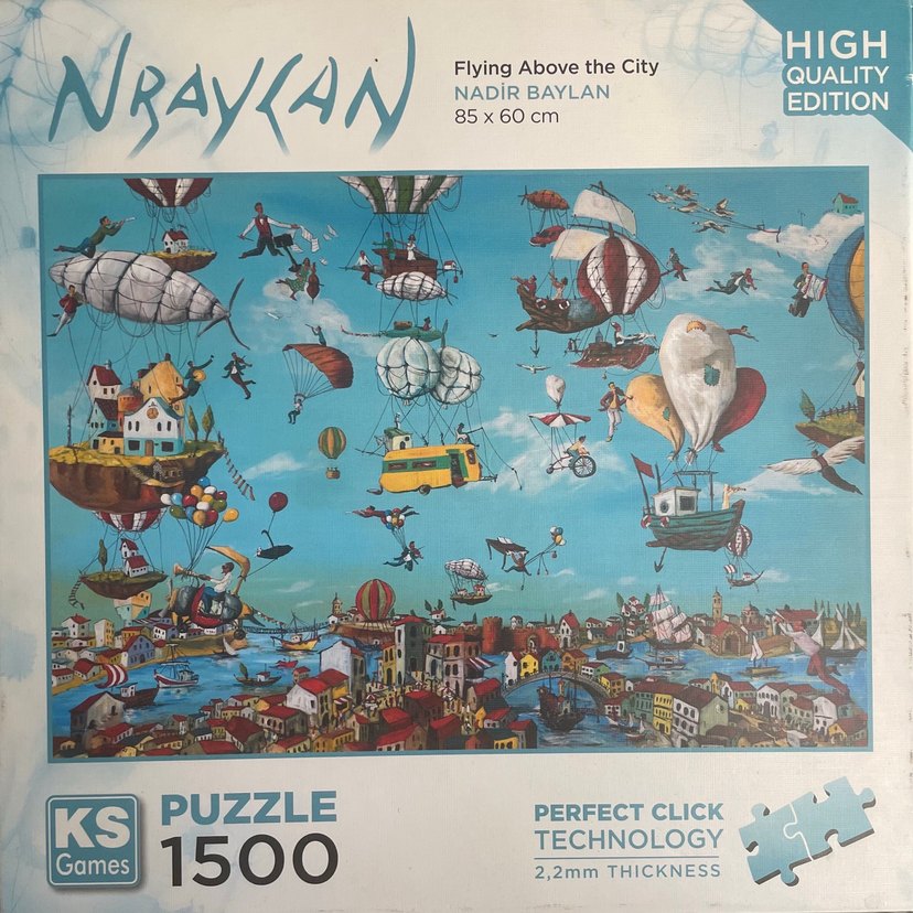 Özel Seri YAPILMIŞ HALDE 1500 Puzzle 60x85 cm - Görsel 2