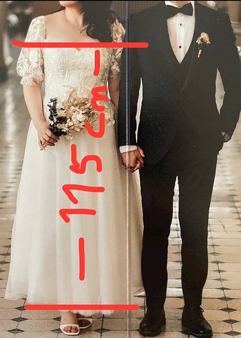 Vintage Tarz Özel Tasarım Zarif Gelinlik - Görsel 7