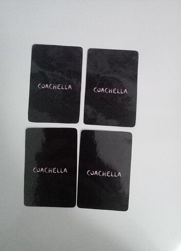  Blackpink Coachella Photocard 4'lü set