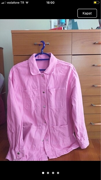 Pembe kot ceket