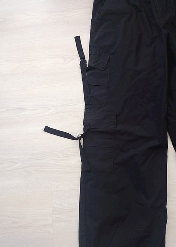 Diğer Siyah Kargo Paraşüt Pantolon