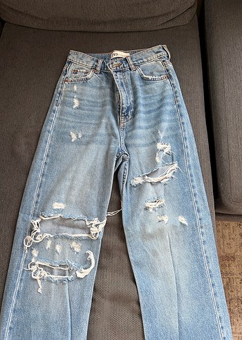Yırtık Bol Kesim jean - Görsel 2