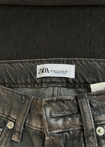 Gri Parlak Jean - Görsel 5