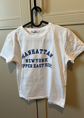 Beyaz Baskılı Kadın Tişört - Görsel 3