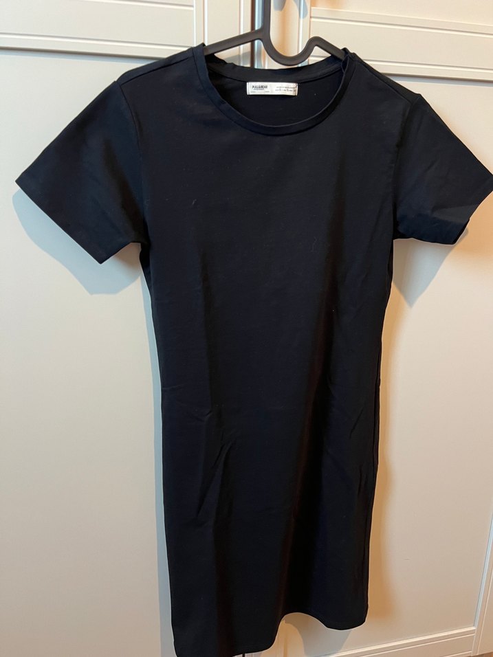 Siyah Kısa Kollu elbise - Görsel 2