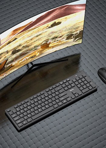 Beden Renk Hoco GM17 Business Kablosuz Klavye ve Mouse Seti - Türkçe Q