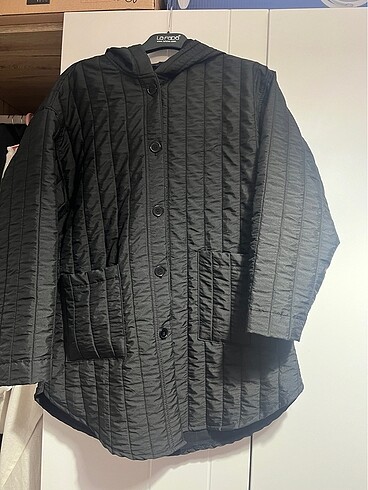 siyah ince mont oversize