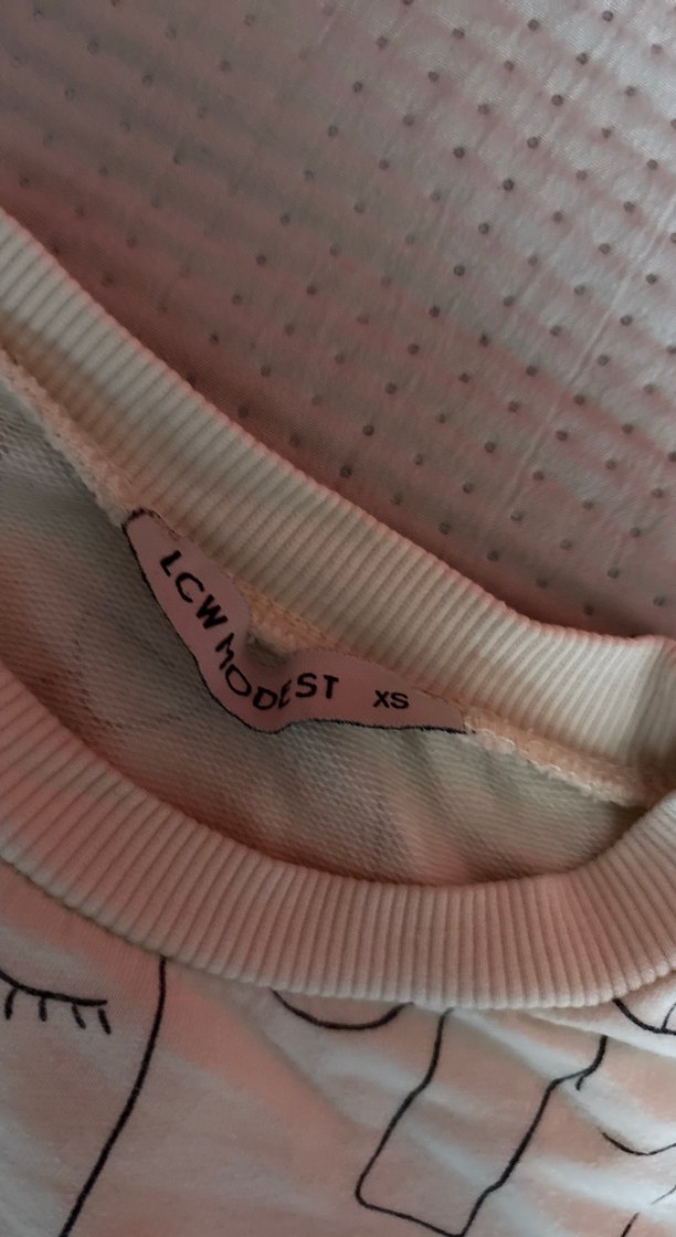 Baskılı Beyaz Hamile Tişörtü - Görsel 3