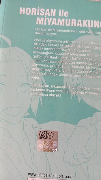  Beden Manga nın Horikimiya serisi çizgi roman