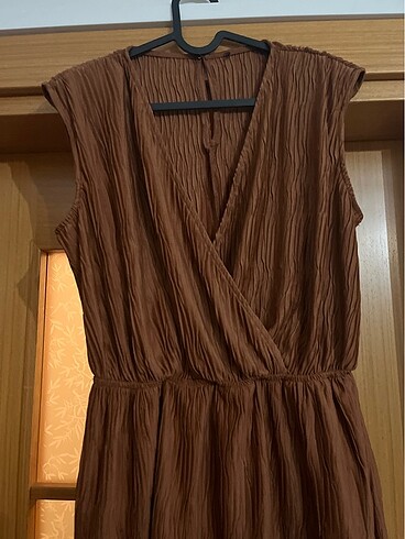 Tarçın rengi m beden tulum - Görsel 3