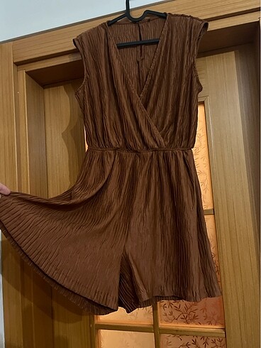 Tarçın rengi m beden tulum - Görsel 2