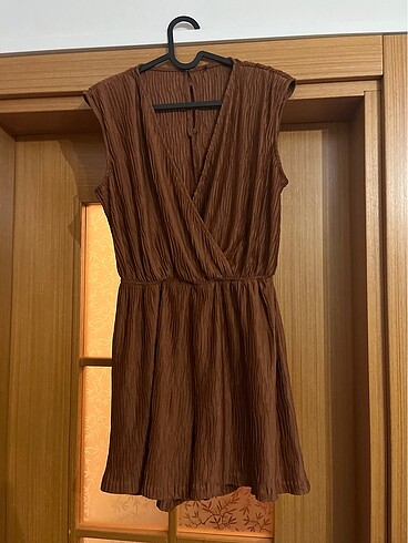 Tarçın rengi m beden tulum - Görsel 4