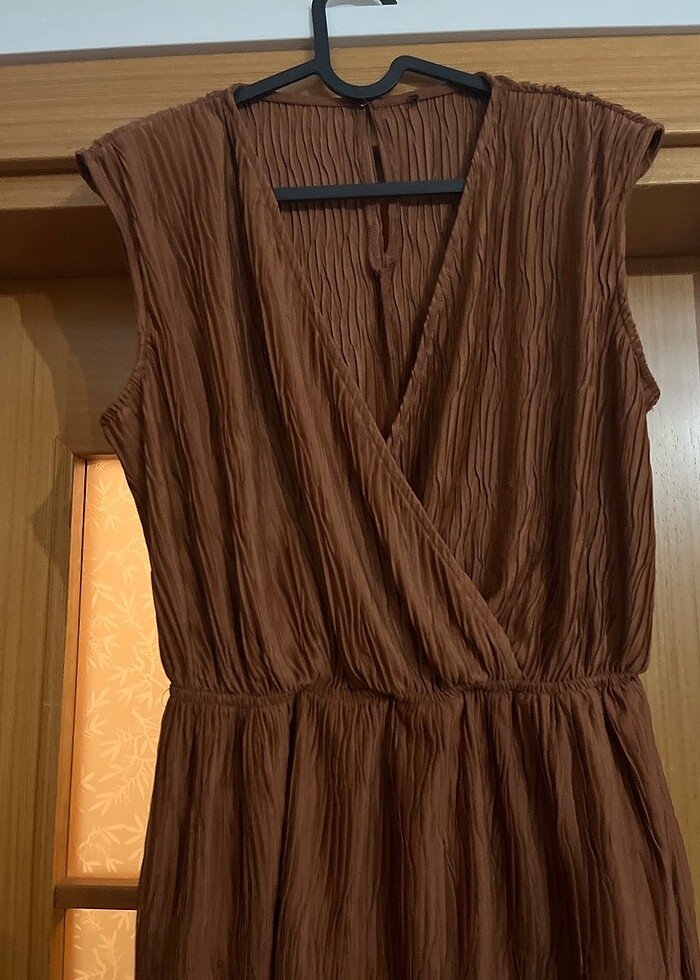 Tarçın rengi m beden tulum - Görsel 3