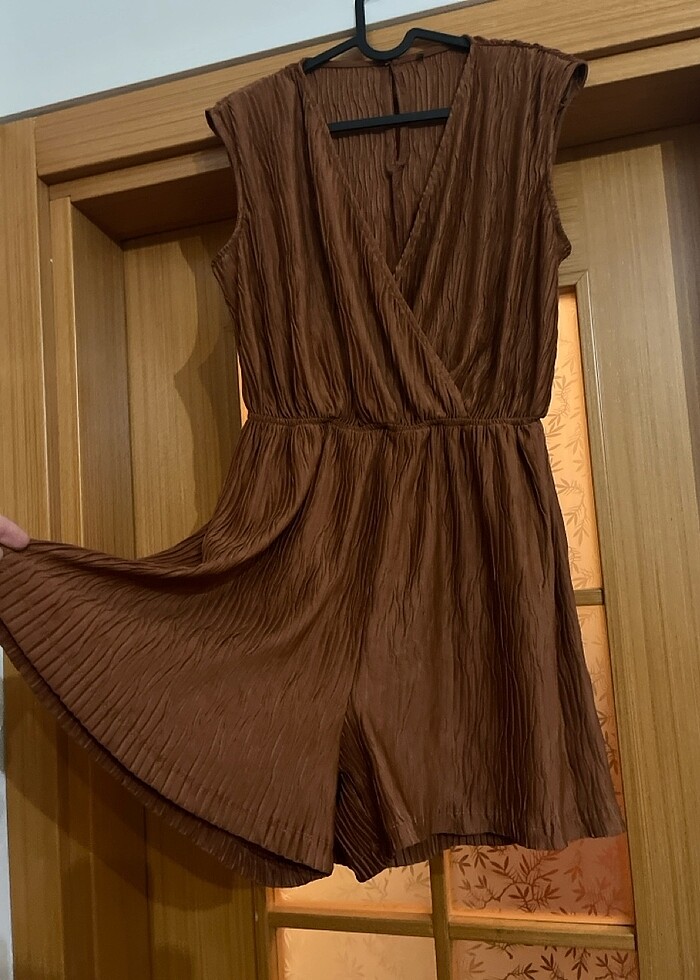 Tarçın rengi m beden tulum - Görsel 2