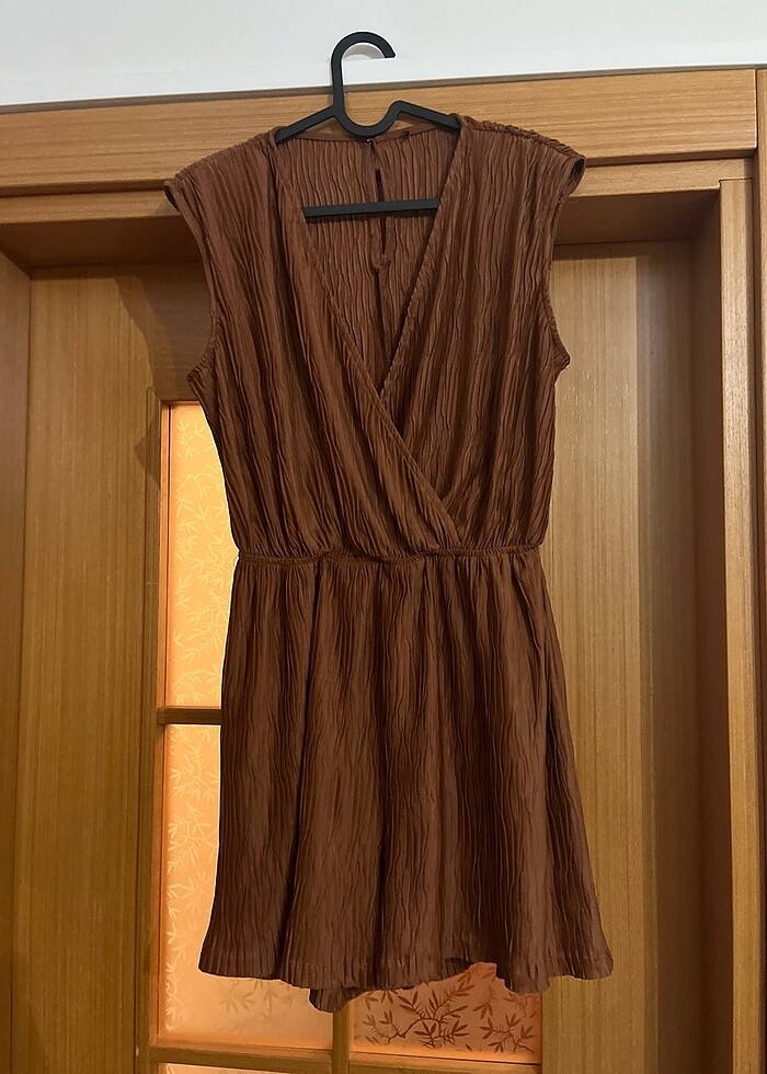 Tarçın rengi m beden tulum - Görsel 4