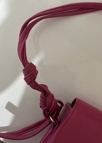 Beden pembe Renk Pembe Deri Kadın Çanta