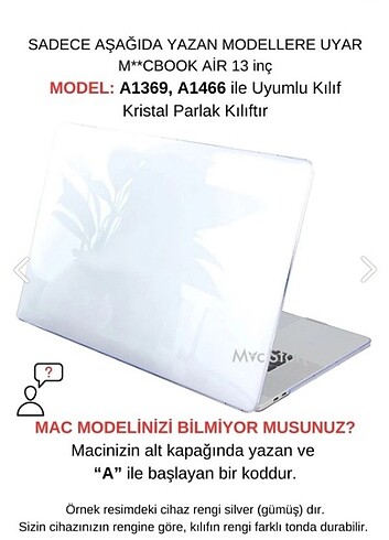 Macbook A1369, A1466 air 13inç uyumlu kılıf