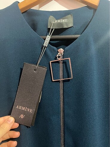 Armine Armine petrol mavisi tunik(pardesü)