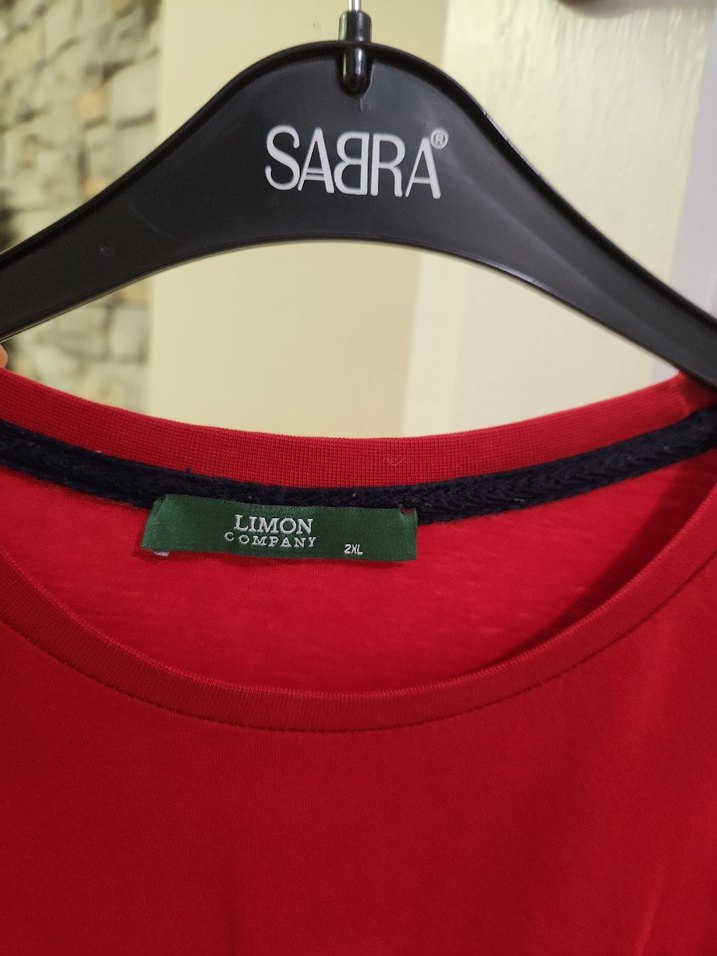 Kırmızı Baskılı Erkek Tişört 2XL - Görsel 2