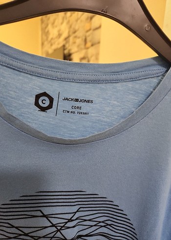 Jack & Jones Mavi Baskılı Erkek Tişört XXL - Görsel 2