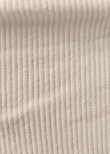 Beyaz Fermuarlı Kadın Keten Hırka - Görsel 3