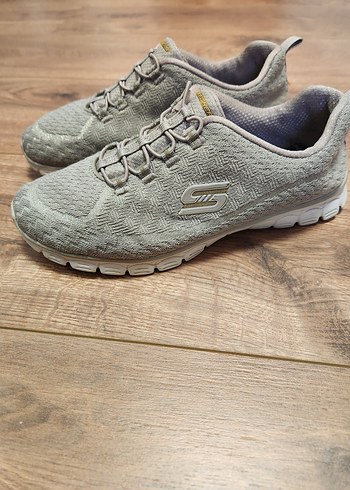 SKECHERS Bayan Spor Ayakkabı 37 NUMARA Bej rengi - Görsel 3