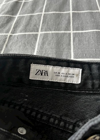 36 Beden zara yüksek bel siyah jean kot
