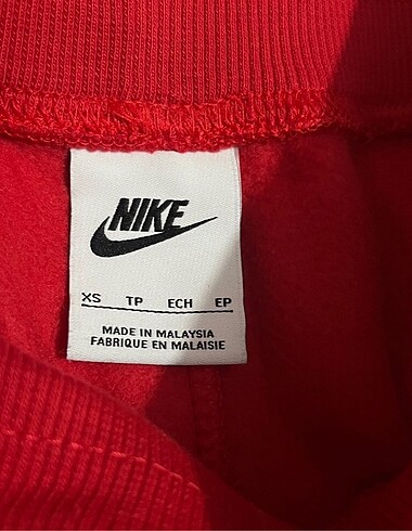 s Beden kırmızı Renk kırmızı bol paça yüksek bel nike eşofman