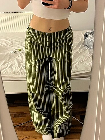 pull&bear çizgili alt pantolon