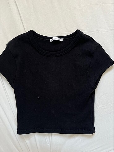 zara siyah kısa body crop