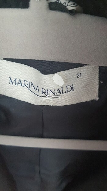 Marina Rinaldi Büyük beden pelus palto
