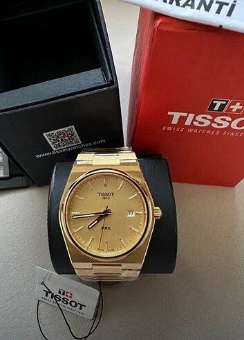 Sıfır Orjinal Tissot prx gold saat 