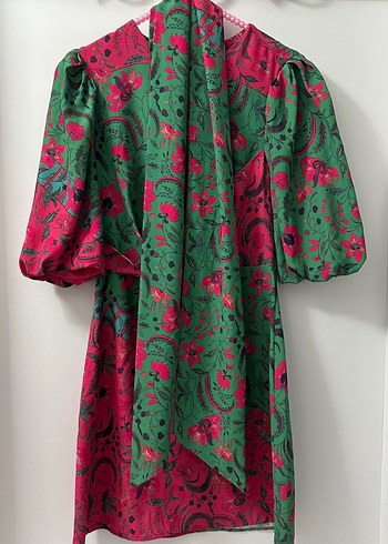LC Waikiki Renkli Bohem Midi Elbise