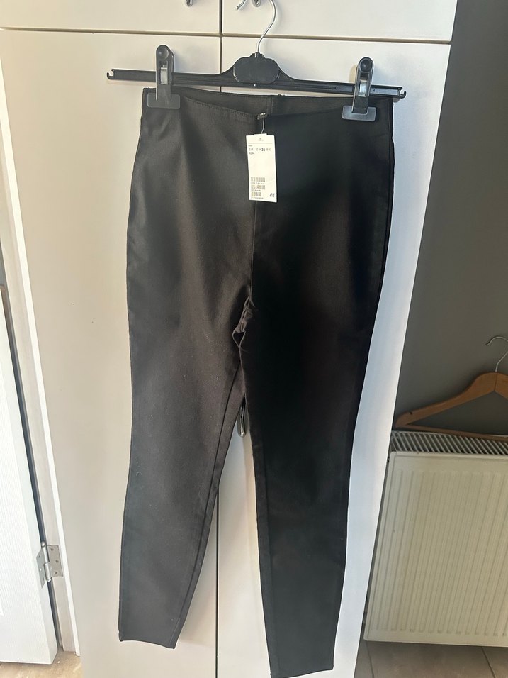 Siyah Tayt Pantalon - H&M - Görsel 3