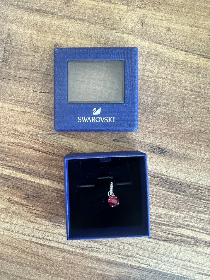 Swarovski Kadın Mavi Kırmızı Charm & Kolye Ucu - Görsel 5