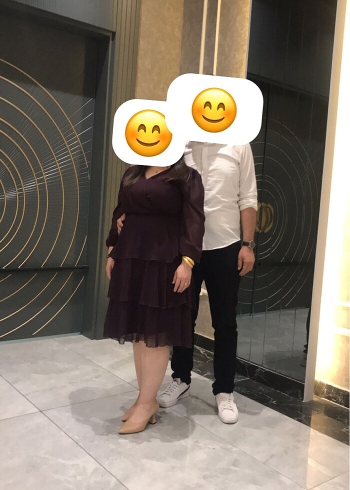 Şifon Abiye elbise - Görsel 2