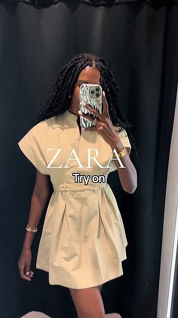 xs Beden beyaz Renk Zara yeni sezon elbise