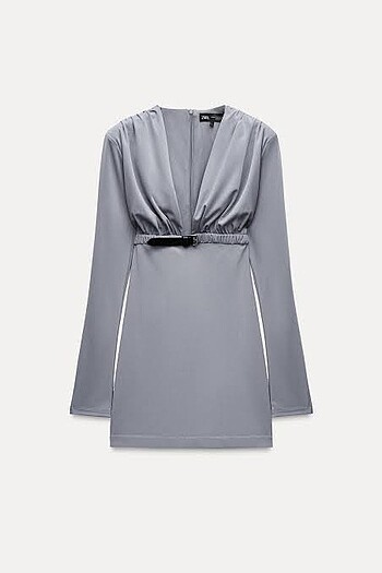 Zara Zara yeni sezon kemerli drapeli elbise