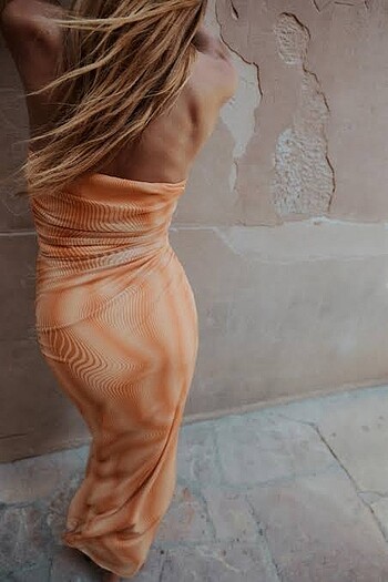 xs Beden Zara drapeli elbise