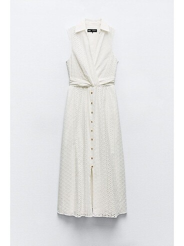 Zara Zara ZW collection fisto işlemeli elbise
