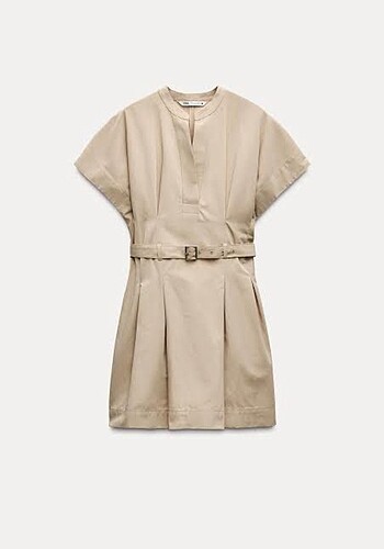 s Beden camel Renk Zara yeni sezon ZW collection elbise