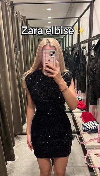 Zara ZW collection payetli elbise