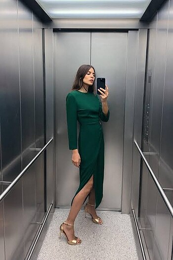 s Beden Zara yeni sezon aplikeli elbise
