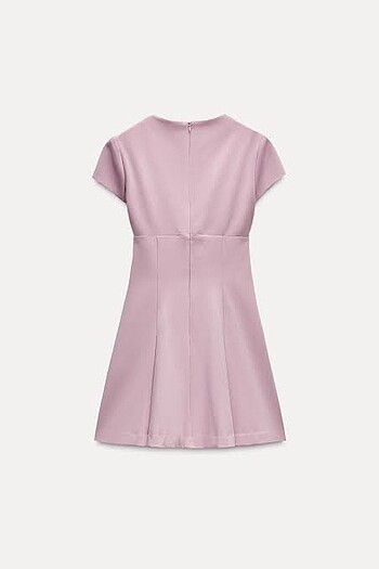 xs Beden pembe Renk Zara yeni sezon pileli elbise