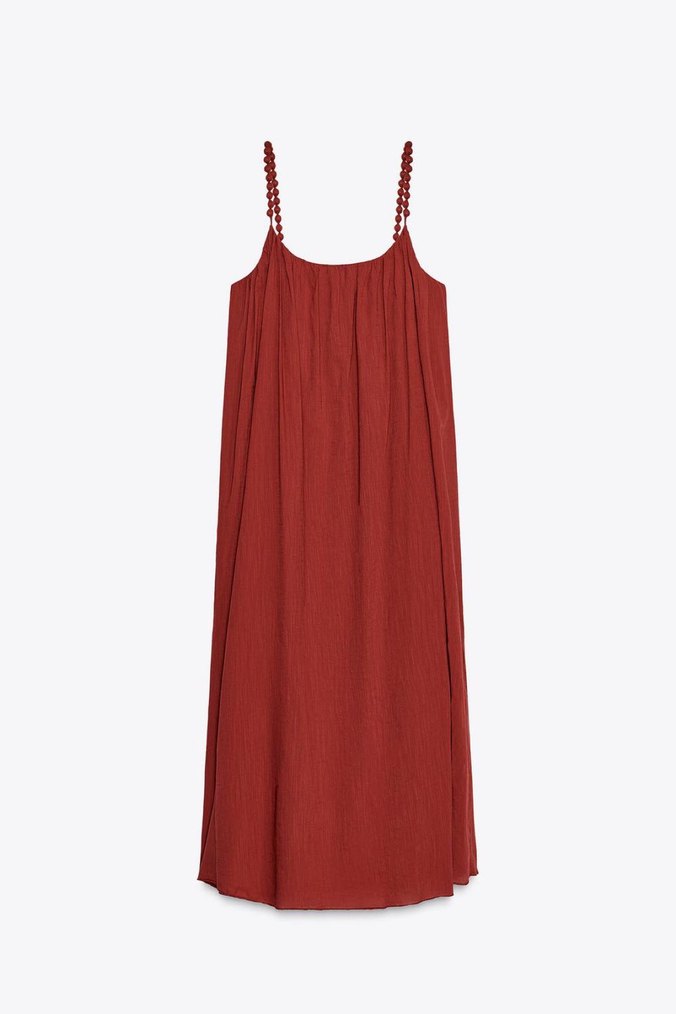 Zara askı aksesuarlı elbise — görsel 7/8