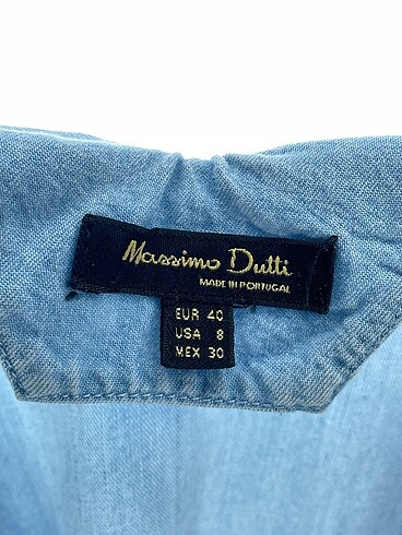 42 Beden mavi Renk Massimo Dutti Bluz %70 İndirimli.