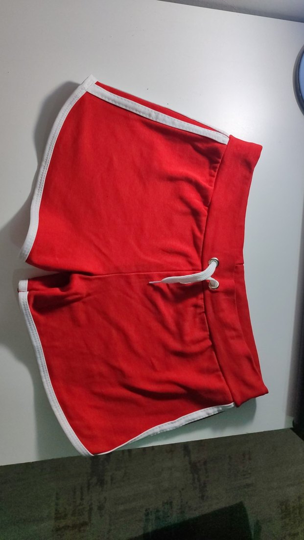 Kırmızı Kadın Mini Spor Şort - Görsel 2