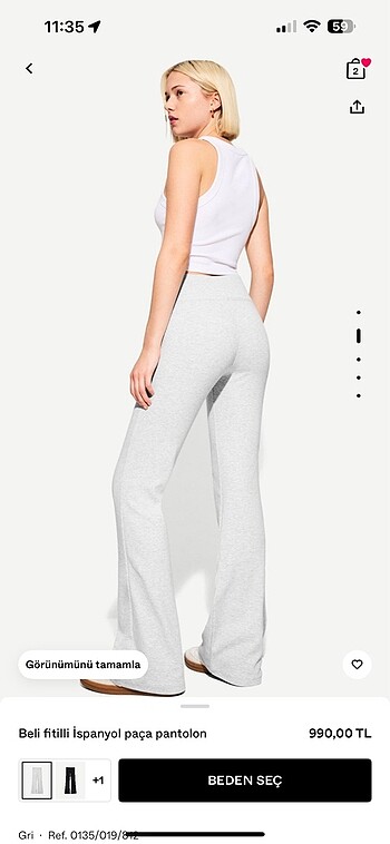 Bershka Bershka gri tayt