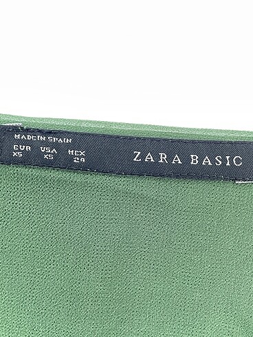 xs Beden yeşil Renk Zara Mini Elbise %70 İndirimli.