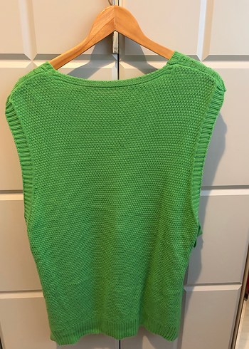 Yeşil Örgü Kadın Süveter - Görsel 2